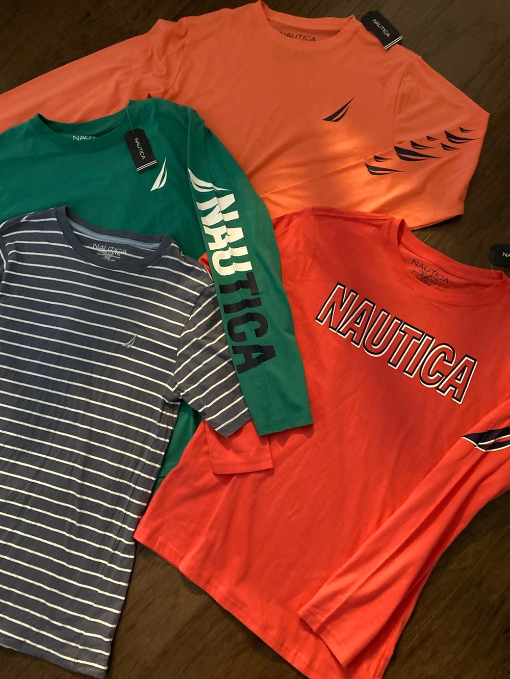 NWT Boys School Bundle Size 14-16 Nautica Tees Boys Set of Tees Long-Sleeve